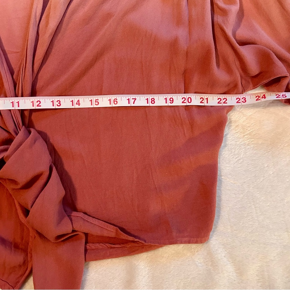 young fabulous and broke carmen ombre tie front balloon sleeve cardigan medium - Picture 8 of 9